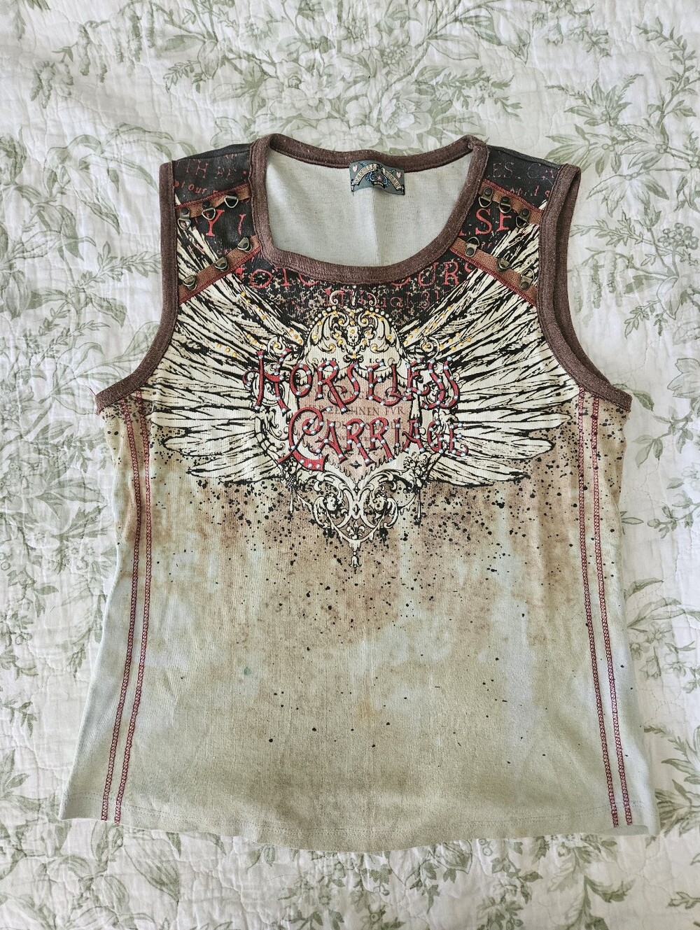 Y2K Vanilla Sugar Bohemian Whimsigoth Tank Top Size Medium